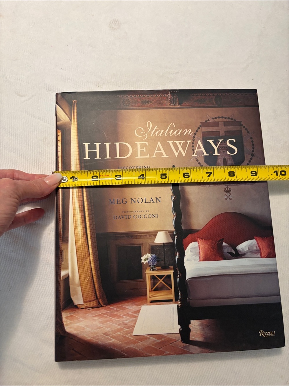 Rizzoli Italian Hideaways Coffee Table Book - Red & Gold Tones - Picture 7 of 8